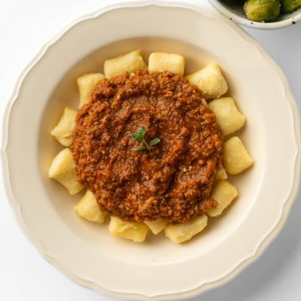 Njoki v bolognese omaki